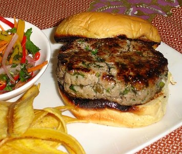 Tuna Burgers with Mango Ketchup