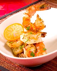 Tangerine & Cumin Crusted Shrimp